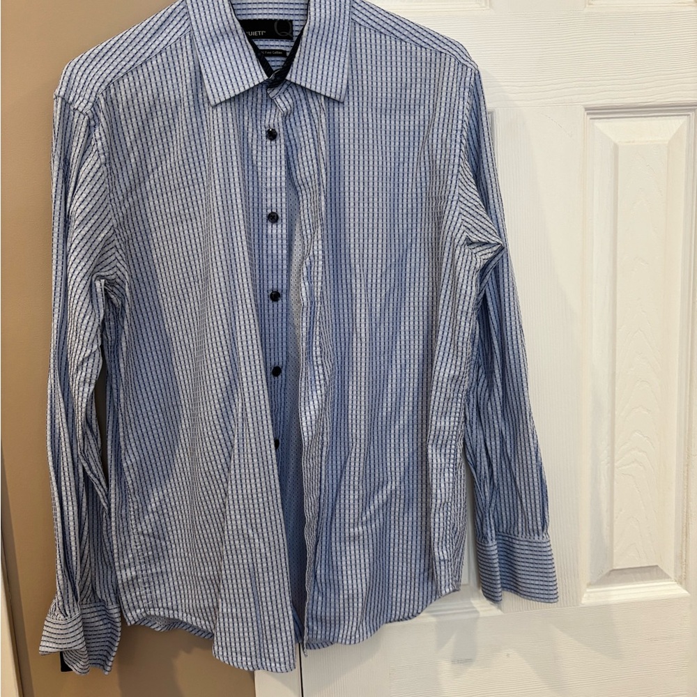 Classic Blue Striped Men's Shirt